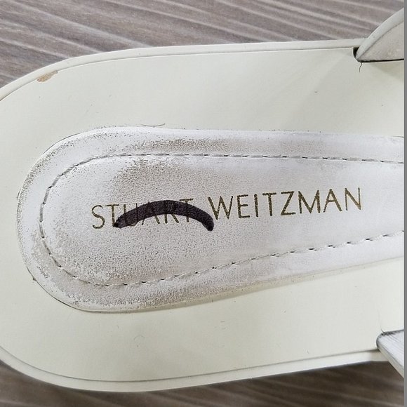 Stuart Weitzman The Rosita Jelly Slide Sandal, White, Womens Size 8 M - Picture 9 of 10